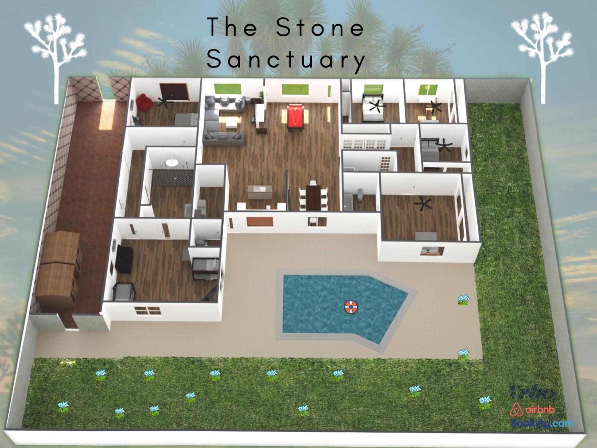 Lux Private Home - Pool, Billiards, 8 Smart Tvs, Board Games, Cotton Bedding - The Stone Sanctuary At Mccullough Hills Trailhead Las Vegas Exteriör bild